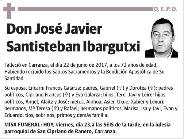 José Javier Santisteban Ibargutxi