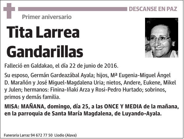 Tita Larrea Gandarillas