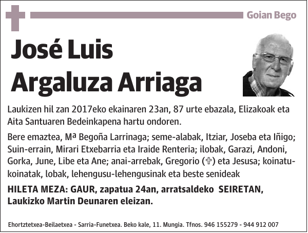 José Luis Argaluza Arriaga