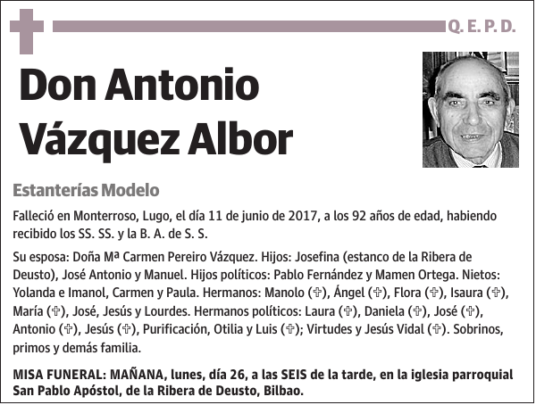 Antonio Vázquez Albor