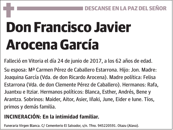 Francisco Javier Arocena García