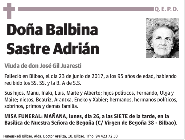 Balbina Sastre Adrián