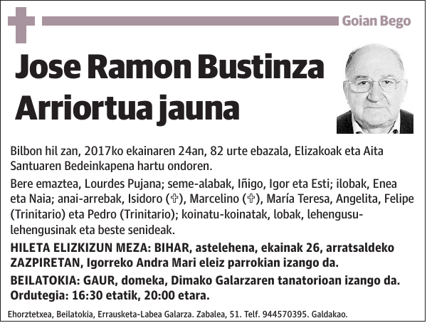 Jose Ramon Bustinza Arriortua