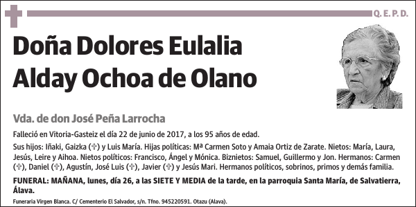 Dolores Eulalia Alday Ochoa de Olano