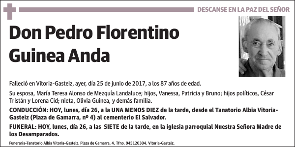 Pedro Florentino Guinea Anda