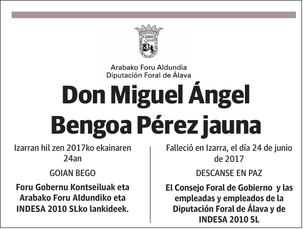 Miguel Ángel Bengoa Pérez