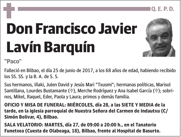 Francisco Javier Lavín Barquín