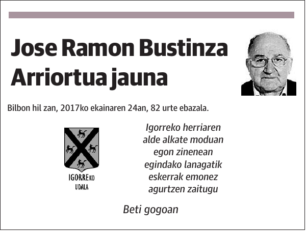 Jose Ramon Bustinza Arriortua