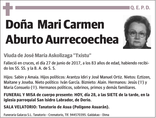 Mari Carmen Aburto Aurrecoechea