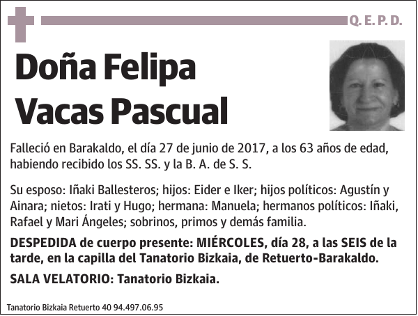 Felipa Vacas Pascual