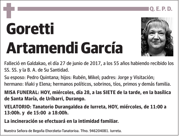 Goretti Artamendi García