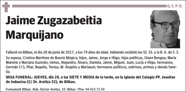 Jaime Zugazabeitia Marquijano