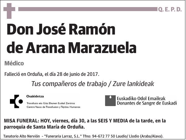 José Ramón de Arana Marazuela