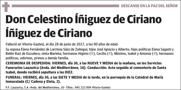 Celestino Íñiguez de Ciriano Íñiguez de Ciriano