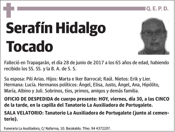 Serafín Hidalgo Tocado