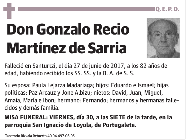 Gonzalo Recio Martínez de Sarria