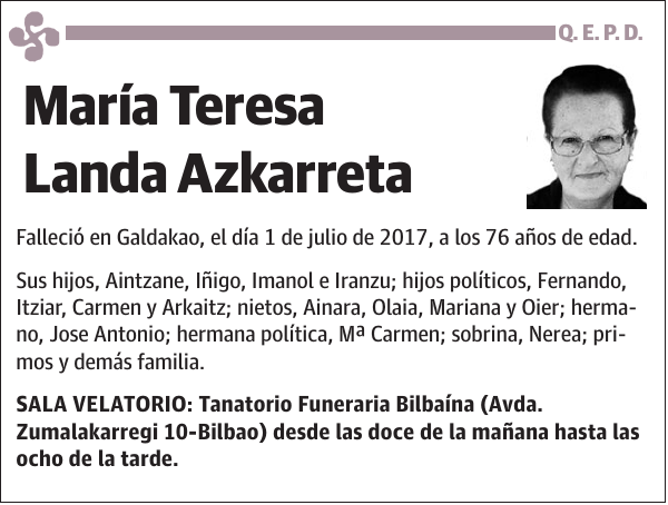 María Teresa Landa Azkarreta