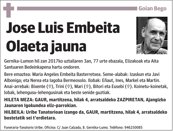 Jose Luis Embeita Olaeta