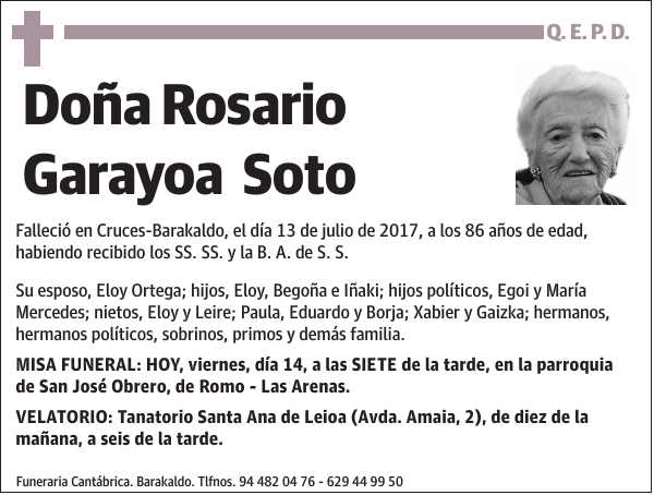 Rosario Garayoa Soto