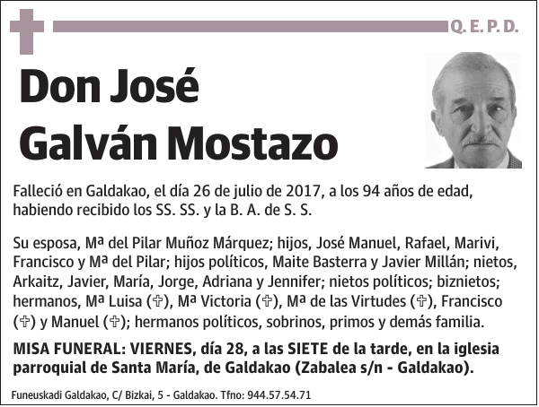 José Galván Mostazo