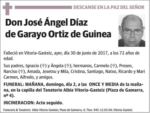 José Ángel Díaz de Garayo Ortiz de Guinea