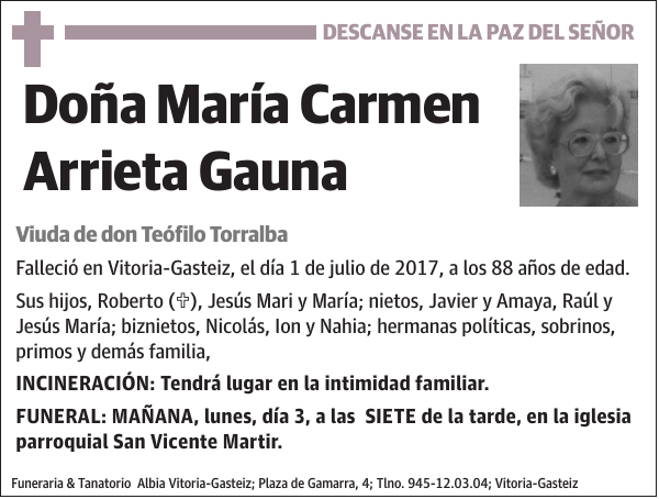 María Carmen Arrieta Gauna