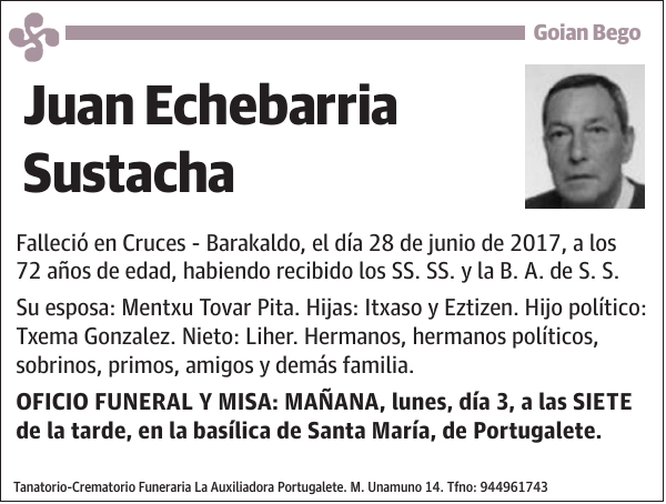 Juan Echebarria Sustacha