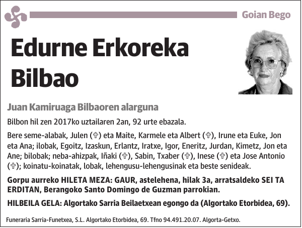 Edurne Erkoreka Bilbao