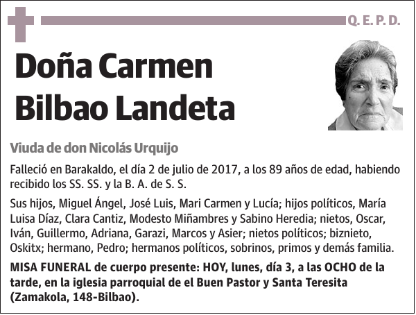 Carmen Bilbao Landeta