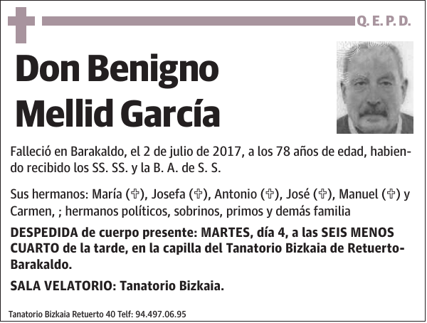 Benigno Mellid García