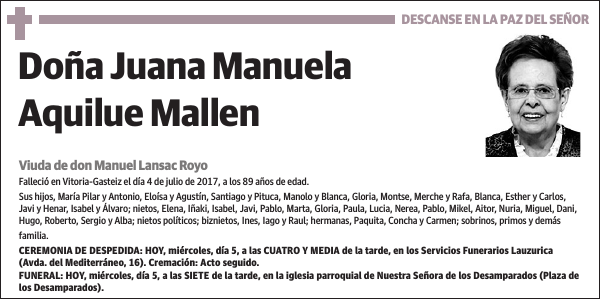 Juana Manuela Aquilue Mallen