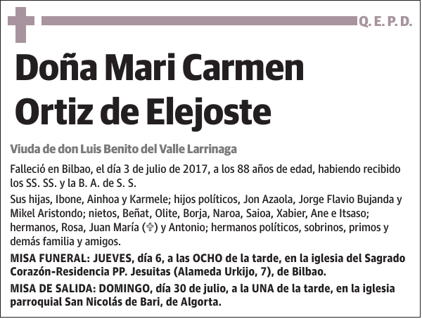 Mari Carmen Ortiz de Elejoste