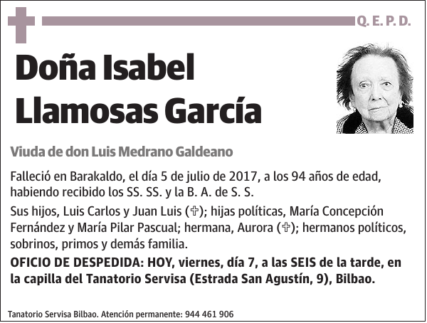 Isabel Llamosas García