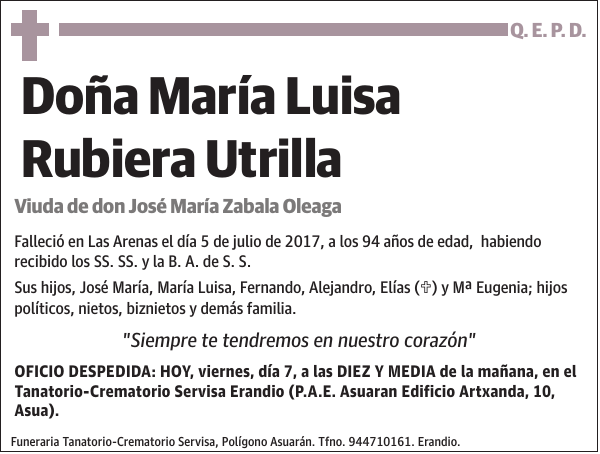 María Luisa Rubiera Utrilla