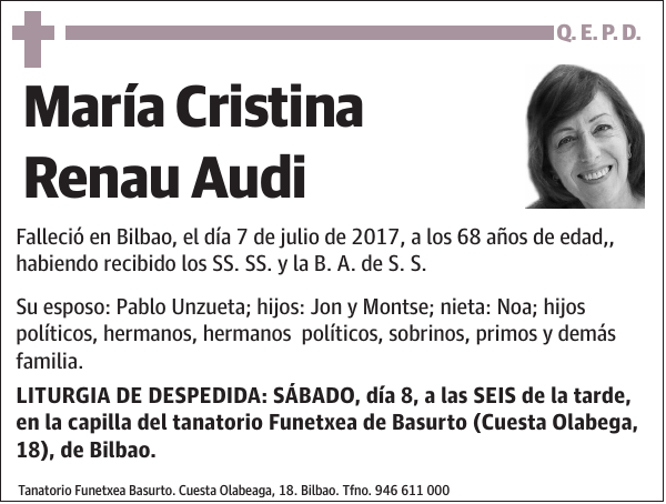 María Cristina Renau Audi