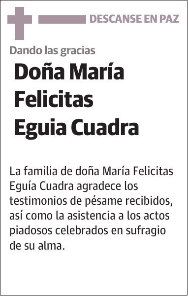 María Felicitas Eguia Cuadra