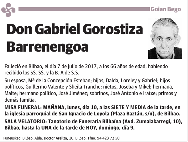 Gabriel Gorostiza Barrenengoa