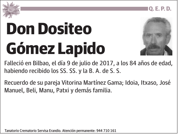 Dositeo Gómez Lapido