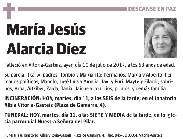 María Jesús Alarcia Díez