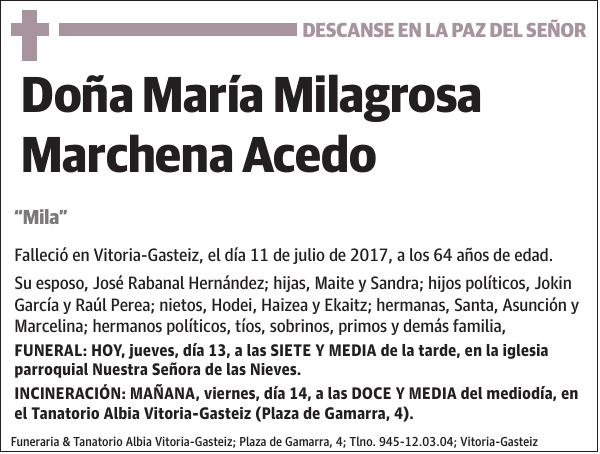 María Milagrosa Marchena Acedo