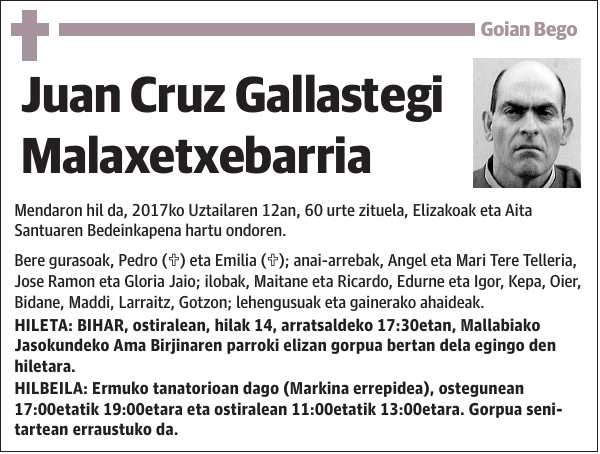 Juan Cruz Gallastegi Malaxetxebarria