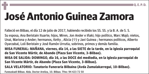 José Antonio Guinea Zamora