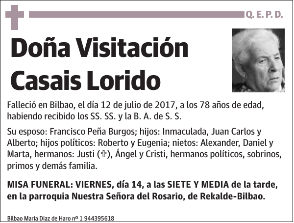 Visitación Casais Lorido