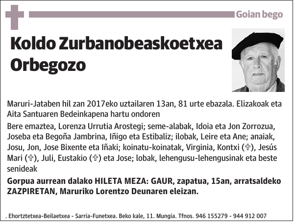 Koldo Zurbanobeaskoetxea Orbegozo