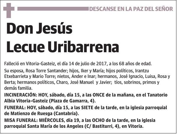 Jesús Lecue Uribarrena