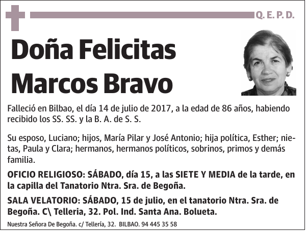 Felicitas Marcos Bravo