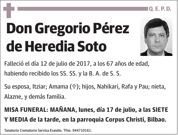 Gregorio Pérez de Heredia Soto