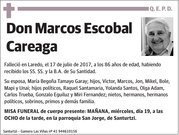 Marcos Escobal Careaga