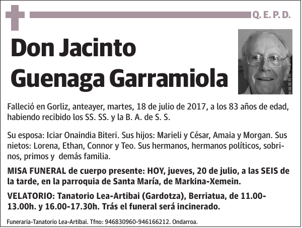 Jacinto Guenaga Garramiola