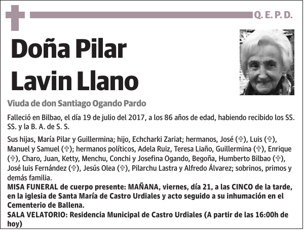 Pilar Lavin Llano